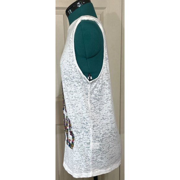 Rebellious One "In Your Dreams" Sleeveless T-Shirt Cotton Blend Women's Size XL - Picture 3 of 12